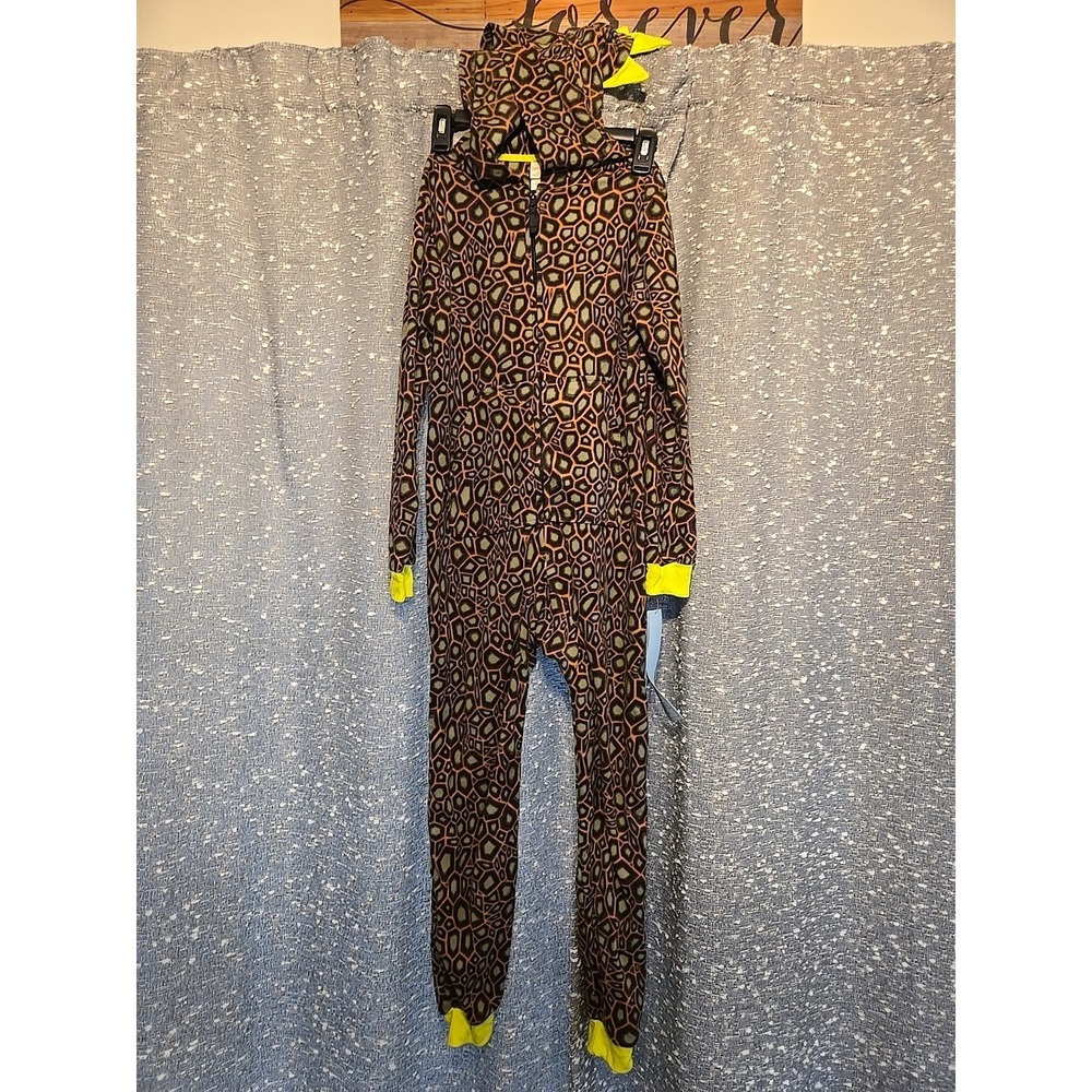 Dino Union Suit - Cat & Jack  Hooded Micro Fleece PJs Med 10/12 Halloween *NWT*